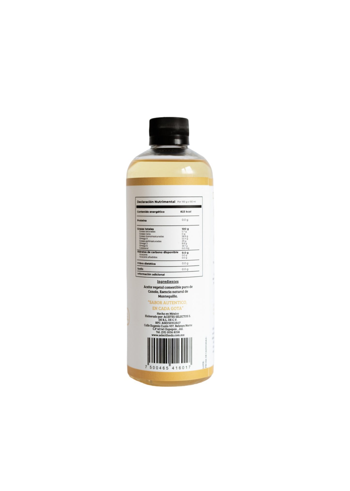 Aceite de Canola Sabor Mantequilla 500ml