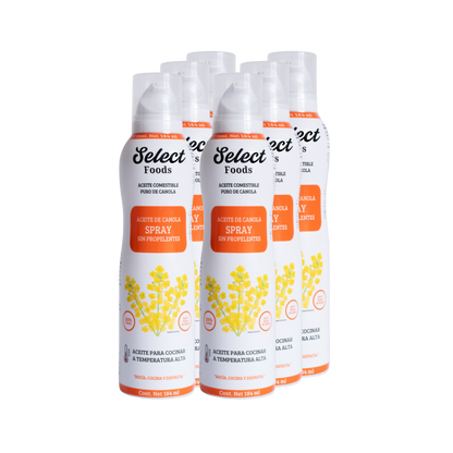 Aceite Comestible Puro de Canola en Aerosol 184 ml