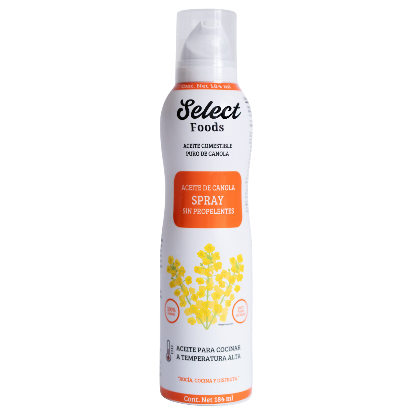 Aceite Comestible Puro de Canola en Aerosol 184 ml