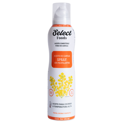 Aceite Comestible Puro de Canola en Aerosol 184 ml