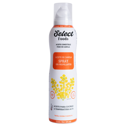 Aceite Comestible Puro de Canola en Aerosol 184 ml