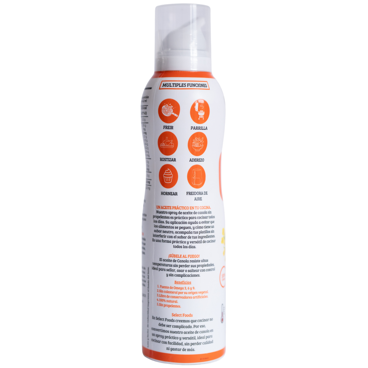 Aceite Comestible Puro de Canola en Aerosol 184 ml